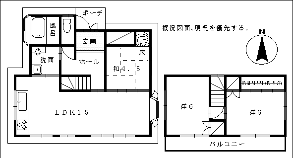 宮崎不動産情報 宮崎 建物 住宅tate19 宮崎市清武町大字今泉 中古不動産11717 平面図 売り家 高台売り住宅こゆプランニング