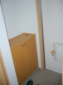 【宮崎市月見ヶ丘3丁目 2DK マンション アパート 】|宮崎市月見ヶ丘3丁目賃貸|2dkアパート|2dkマンション|2dk11|賃貸アパート|1964 玄関シューズ箱写真 |こゆプランニング賃貸情報