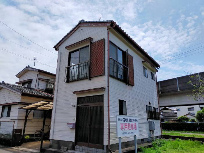 宮崎不動産 賃貸情報 貸家 アパート マンション kasiya28 宮崎市瀬頭2丁目賃貸貸家2LDK 1968 外観写真 こゆプランニング賃貸情報