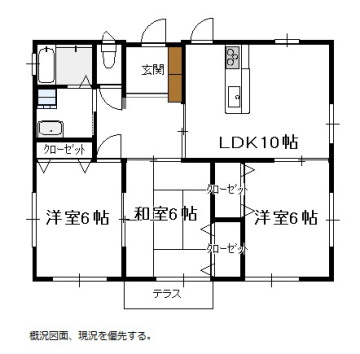 宮崎不動産 賃貸情報 貸家 アパート マンション kasiya30 宮崎市日ノ出町 賃貸 貸家情報 1978 平面図元 こゆプランニング