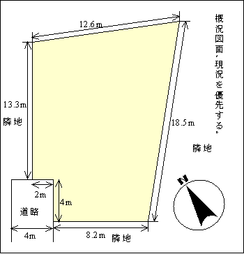 宮崎不動産情報 宮崎 土地 売り地 toti54 宮崎市大坪東1丁目 3675 平面図 土地情報 こゆプランニング不動産